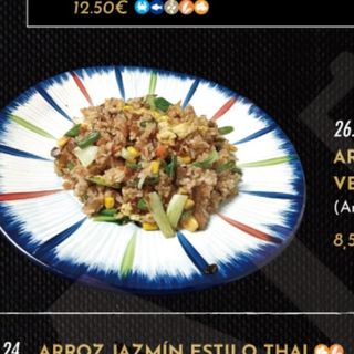 Arroz integral con verdura