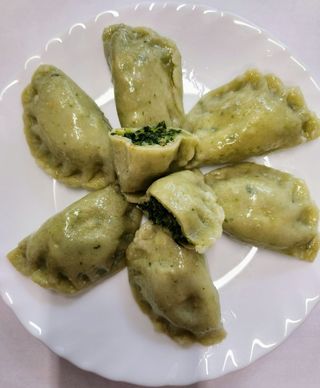 Pierogi ze szpinakiem porcja 10szt