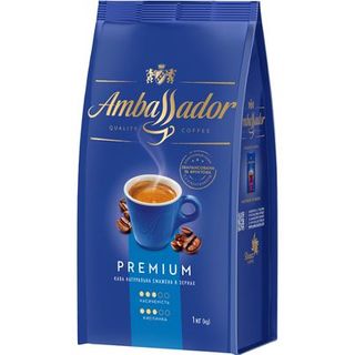 Кава зернова Ambassador Premium (1000г)
