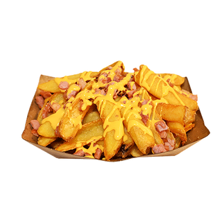Картофки с бекон и чедър сос (300гр)