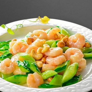 腰果虾仁 Gambas salteadas con anacardos