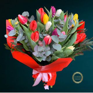 Buchet 21 Lalele Colorate