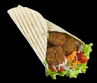 Menu piadina falafel
