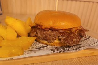 Menú hamburguesa con bacon smash