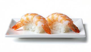 Gambero al vapore nigiri