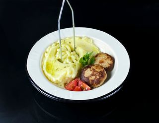 Картопляне пюре з курячими биточками (350 г)