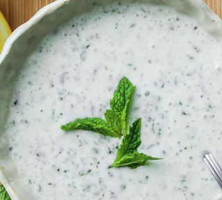 Mint yogurt dip