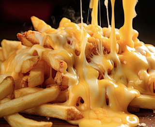 Papas Fritas Con Queso