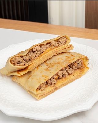 Блины  мясной со сметаной 