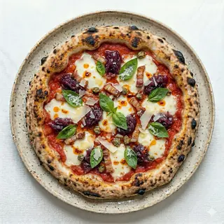Pizza Amatriciana Crispy (30 Cm.)