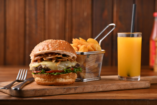 BBQ Mushroom  Burger