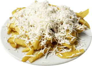 Пресни пържени картофи със сирене