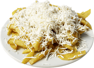 Пресни пържени картофи със сирене