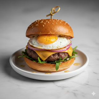 Mini Burger Con Huevo De Codorniz