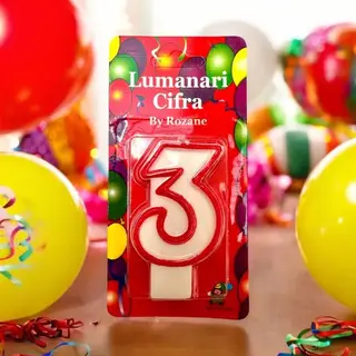 Lumanare cifra 3