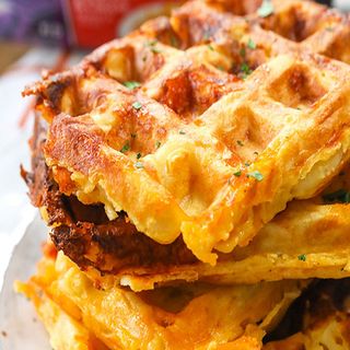 Cinnamon/banana waffles
