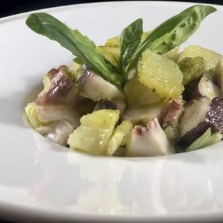 Polpo patate e pesto 