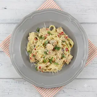 ფეტუჩინი კრევეტებით