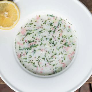 Окрошка с говядиной