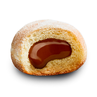 Берлінер з шоколадно-фундуковою начинкою