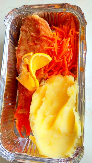 Fried see bass /Жареный морской окунь