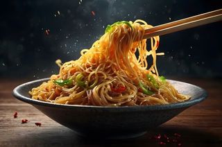 Noodles de presa ibérica 