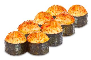 Роллы запеченные с лососем