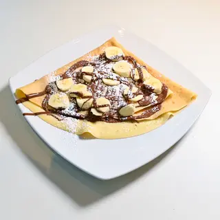 7 - Nutella, tondini di banana e zucchero a velo