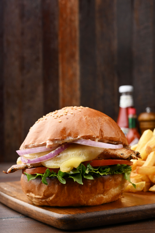 Grilled Chicken Cheese Burger