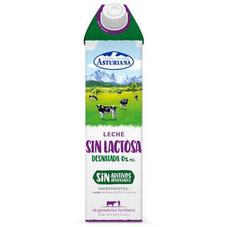 Leche Desnatada 0% Sin Lactosa M. G. Asturiana Brik 1 L. (16560666)