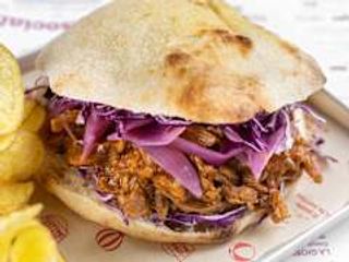 Hamburger super pulled pork