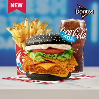 Doritos ბურგერი ცხარე ქათმით კომბო