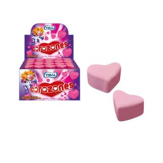 Corazones chocolate Fresa Vidal