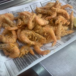 Tapa de gambas fritas 