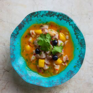 Ceviche de Corvina en Cítricos