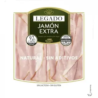 Jamón Extra Sin Aditivos Natural Legado 130 Gr.
