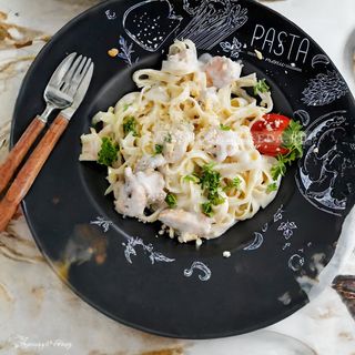 Альфредо с курицей