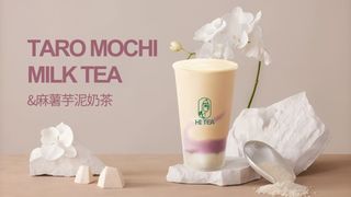 Taro Mochi Milk Tea