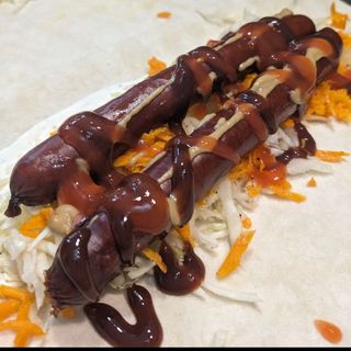 Хот-дог в Лаваші з мисливськими(300гр)