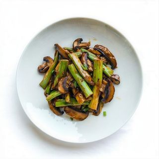 44. Bambú Y Setas Chinas Salteadas