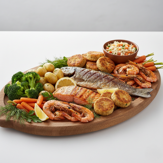 Platou de pește pentru 2 persoane