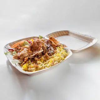 Riso con kebab