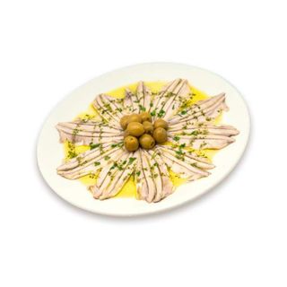 Tapa de boquerones en vinagre
