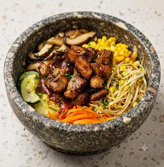 Bibimbap de cerdo