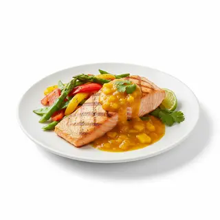 Salmón Con Salsa De Mango