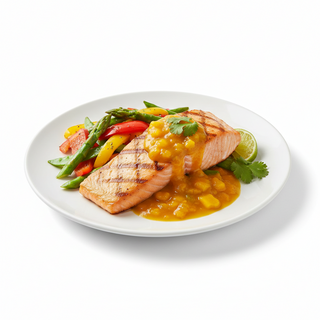 Salmón Con Salsa De Mango