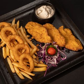 Onion curry fry chicken