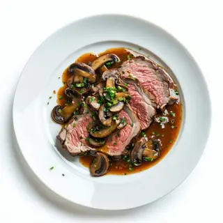 Cerdo Con Champiñones
