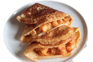 crepe de langostinos