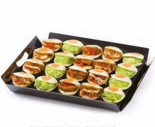 Bandeja de pan bao (10 uds.)